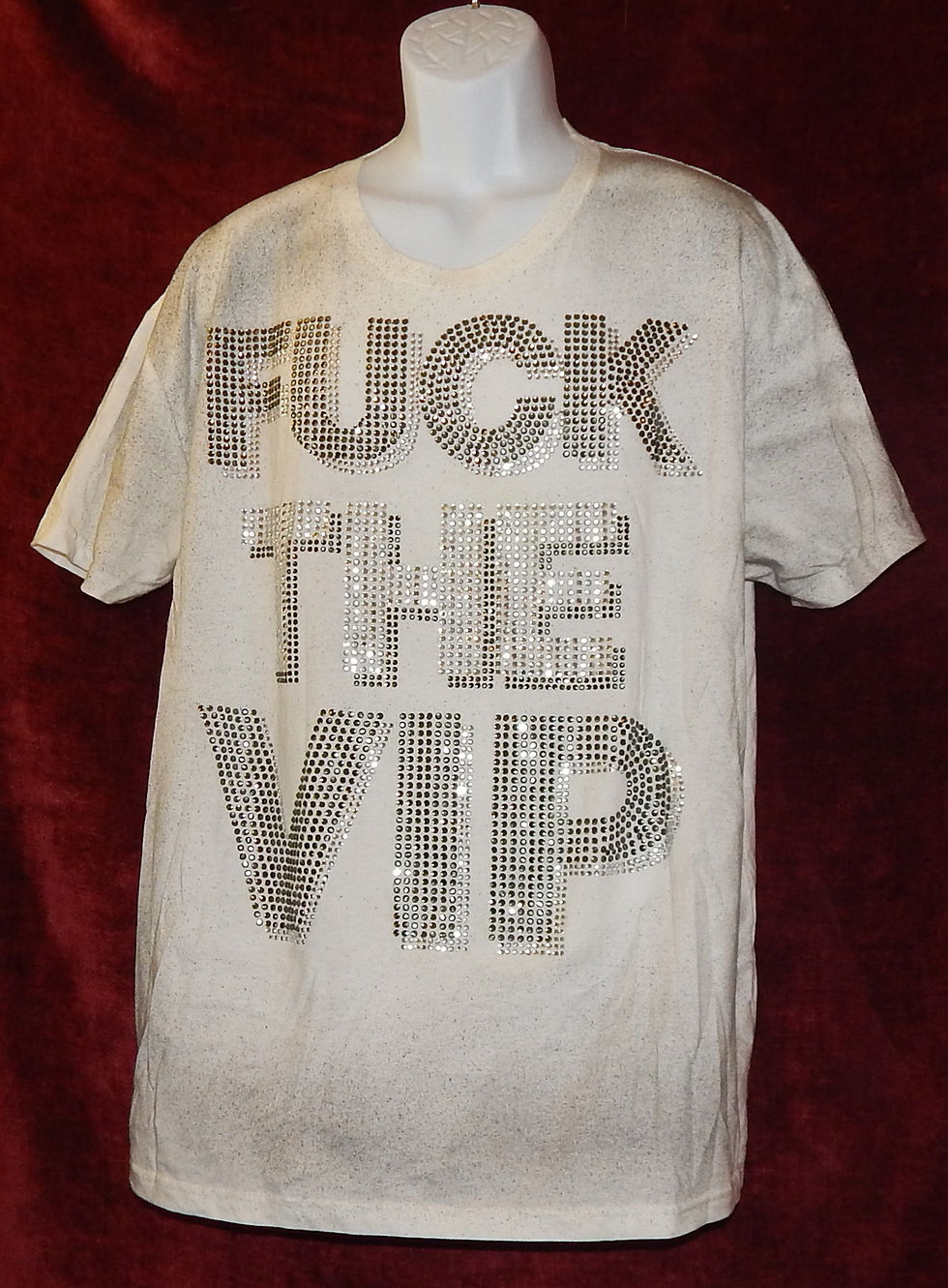 "Fuck the VIP" Swarovski Crystal XXL T- Shirt
