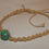 Thumbnail: Hand Crafted Macrame Natural String Anklet w/Stone