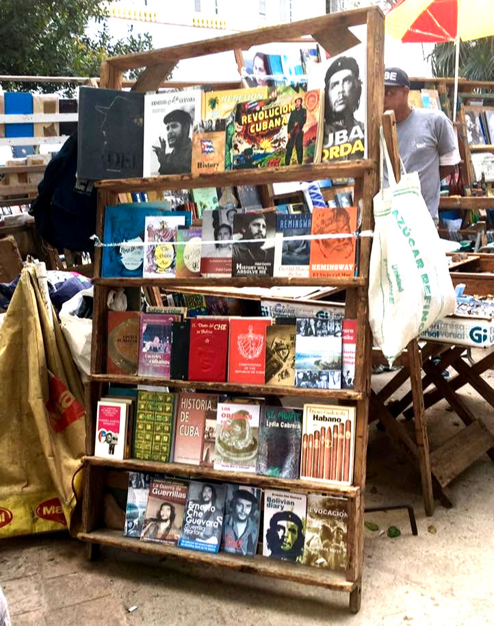 A book vendor in Havana