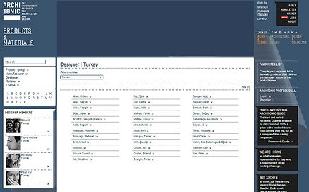 Bu listede koleksiyon mobilyada çalışırken yaptığımız ve adımıza tescili olan ürünlerden dolayı ismimiz vardı:) Tescil halen adımıza olmasına ragmen Koleksiyonun talebiyle listeden ismimiz çıkarıldı...