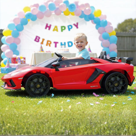 kid on a ferrari