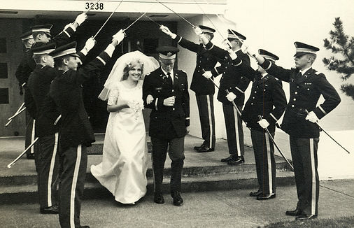 Willliam and Bonnie Chandler Military Wedding Aug 2, 1968 Ft. Lewis
