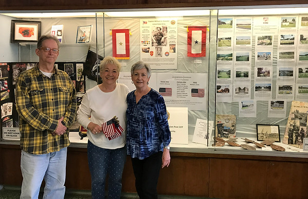 Springfiel Library Window. American Legion Post 227 - Library Window Display Memorial Day 2019