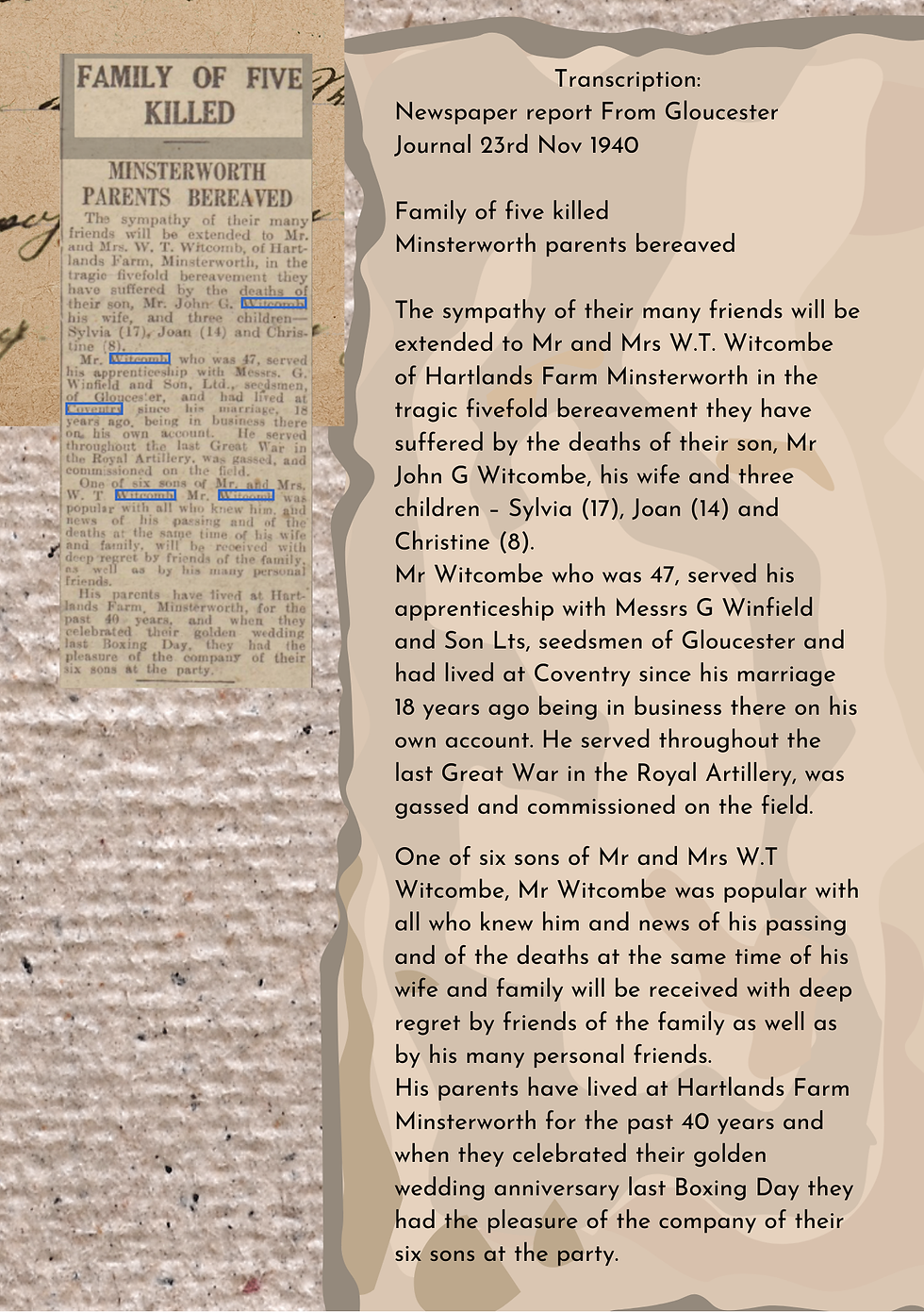 Thumbnail: Newspaper article
