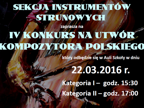 IV Konkurs na Utwór Kompozytora Polskiego