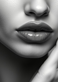 black and white studio photo shoot style of women's lips.jpg