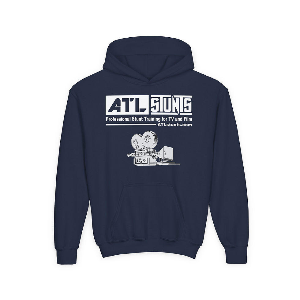 Thumbnail: Youth Hoodie - ATL Stunts 'Stunt Department' Film Training Sweatshirt