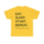 Thumbnail: Unisex Stunt T-Shirt — "EAT. SLEEP. STUNT. REPEAT." ATL Stunts Crew Tee