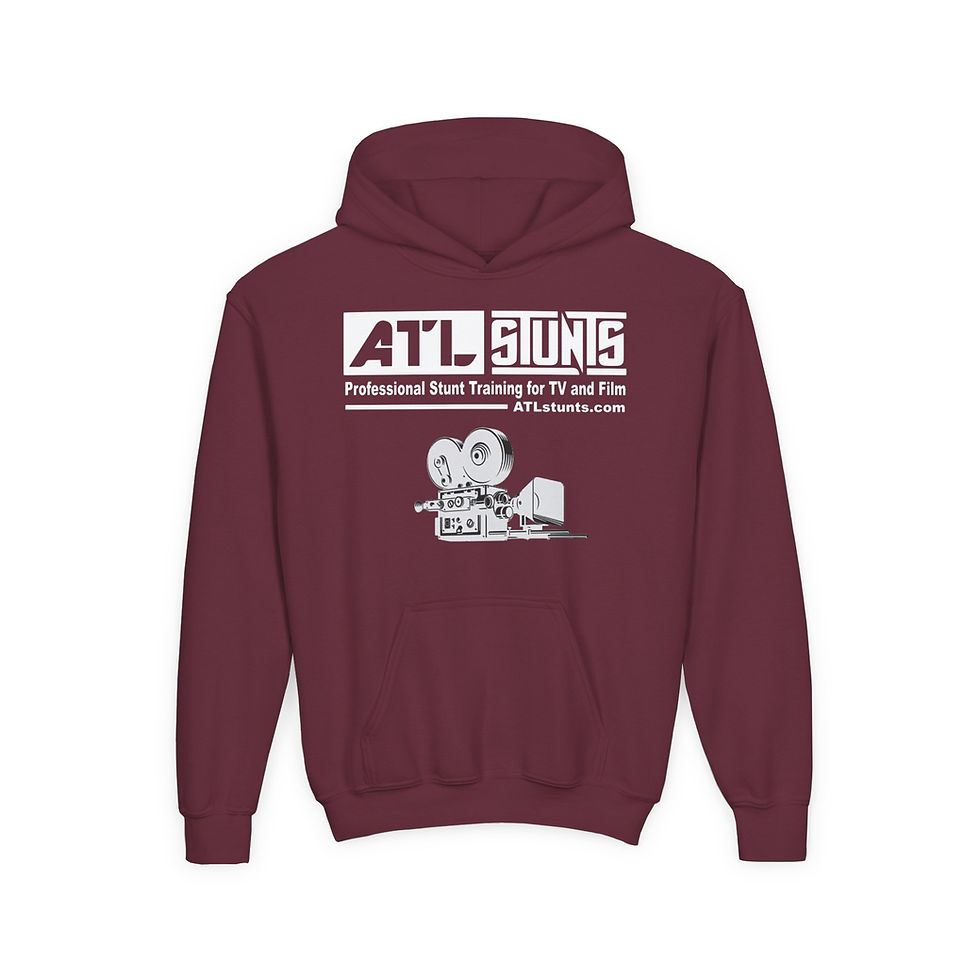 Thumbnail: Youth Hoodie - ATL Stunts 'Stunt Department' Film Training Sweatshirt