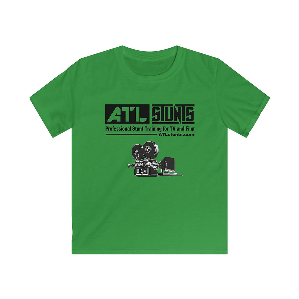 Thumbnail: Kids Tee — ATL Stunts "Stunt Department" Movie Crew Shirt