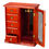 Thumbnail: Vintage Cabinet Style Wooden Jewelry Box 5 Drawers 1 Door