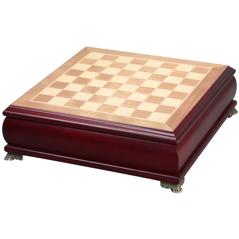 Thumbnail: Wooden Chess Box Wood Chessboard Game Set