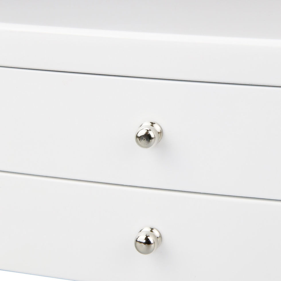 Thumbnail: Window Flip Lid Wooden Jewelry Display Box Jewellery Organizer Chic Design