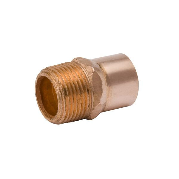 Mueller Streamline 1/2" x 3/4" WROT Copper Male Adapter — CUMAD-8X-12