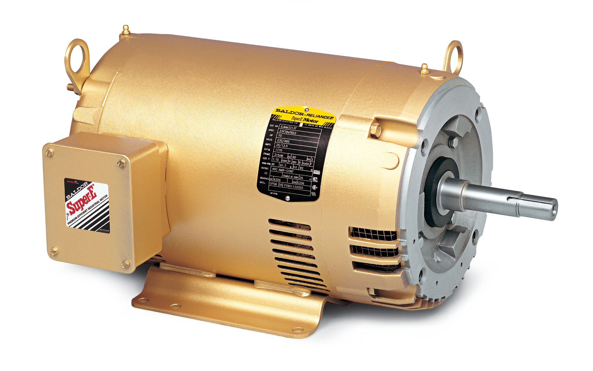 Baldor-Reliance 5 HP 1800 RPM 184JM ODP 3PH with AEGIS SGR — EJMM3218T-G