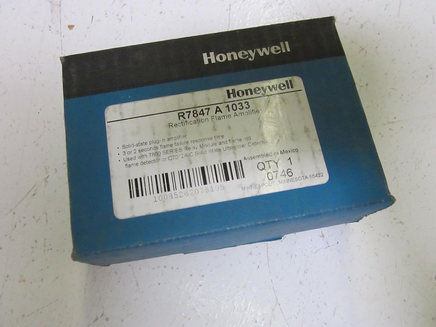 Honeywell Flame Rectification Amplifier 3-Sec — R7847A1033
