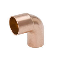 Mueller Streamline W 02321 - 90° Short-Radius Street Elbow 3/8 in Wrot Copper FT