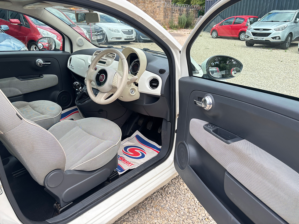 Thumbnail: Fiat 500 1.2 Lounge Euro 5 (s/s) 3dr WP12NXD  2012 (12)  93,625 miles Petrol Man