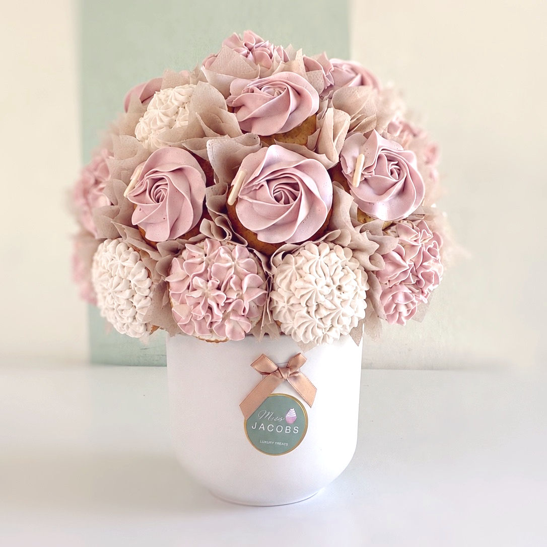 זר קאפקייקס DUSTY PINK