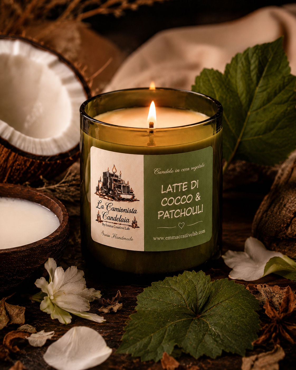 Candela Latte di cocco e Patchouli