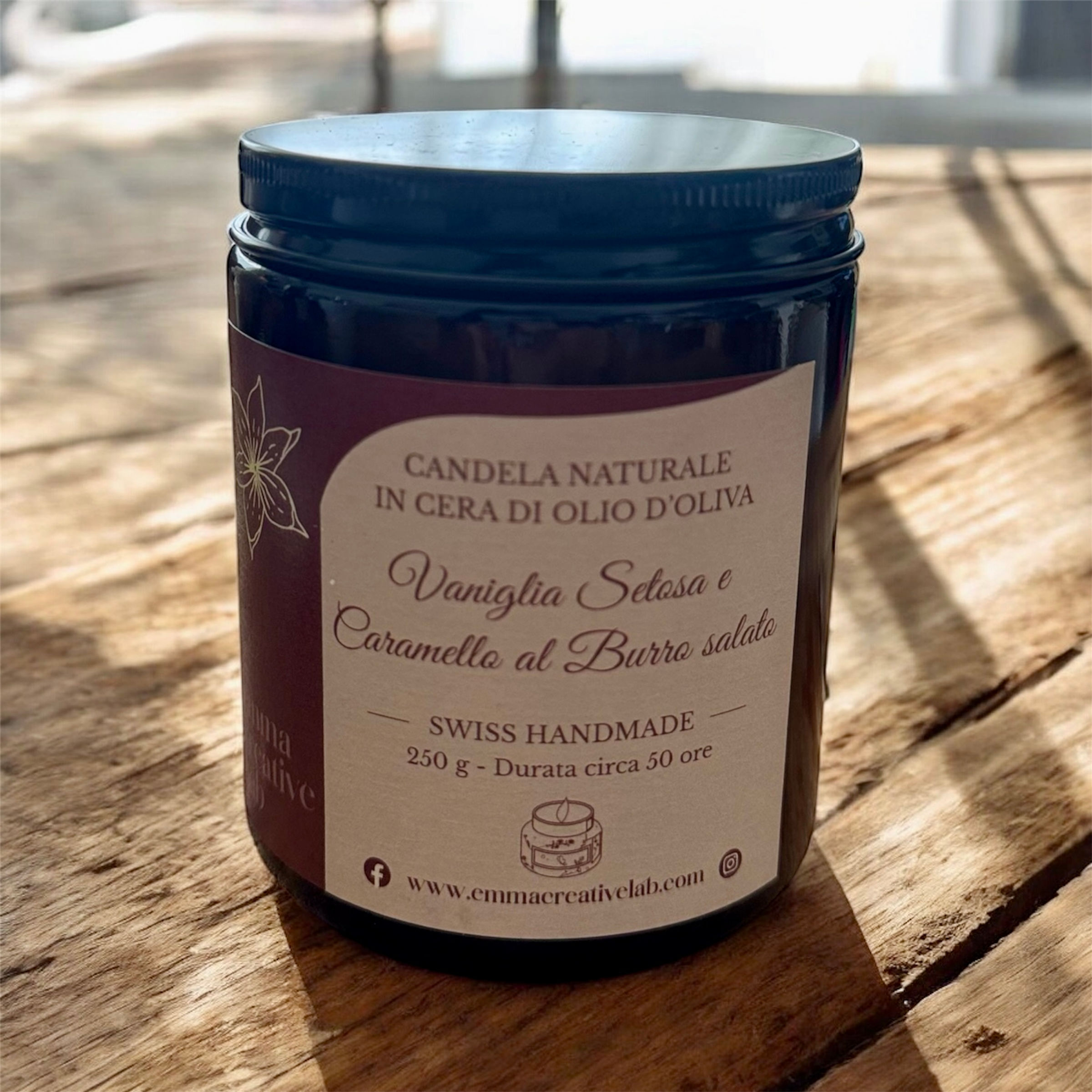 Candela Vaniglia Setosa e Caramello al Burro Salato