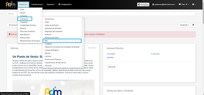 Cómo crear Kits en Adm Cloud 