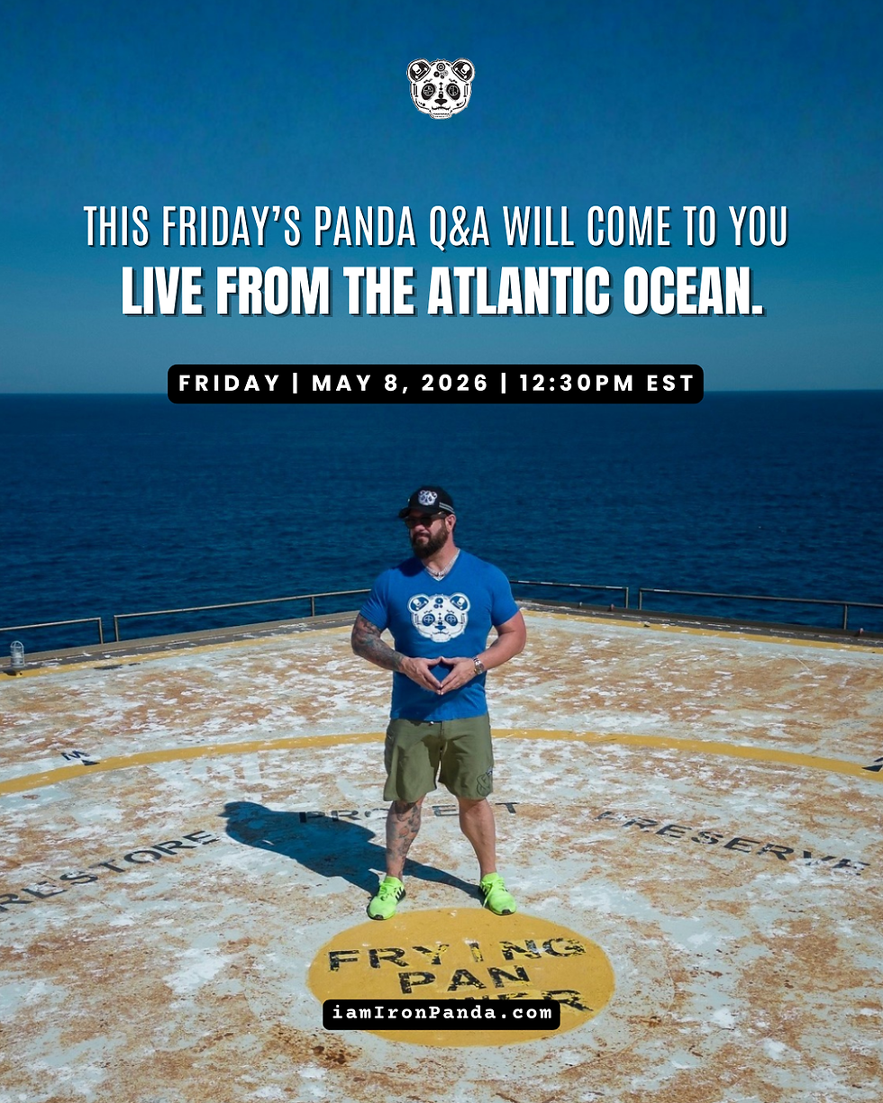 This Friday’s Panda Q&A will come to you LIVE from the Atlantic Ocean.