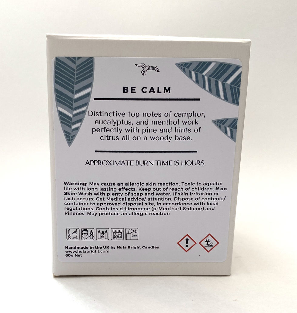 Thumbnail: Be Calm 9cl Soy Candle