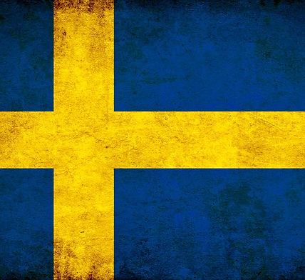 Sweden Flag, Dark Blue and Gold sideways cross