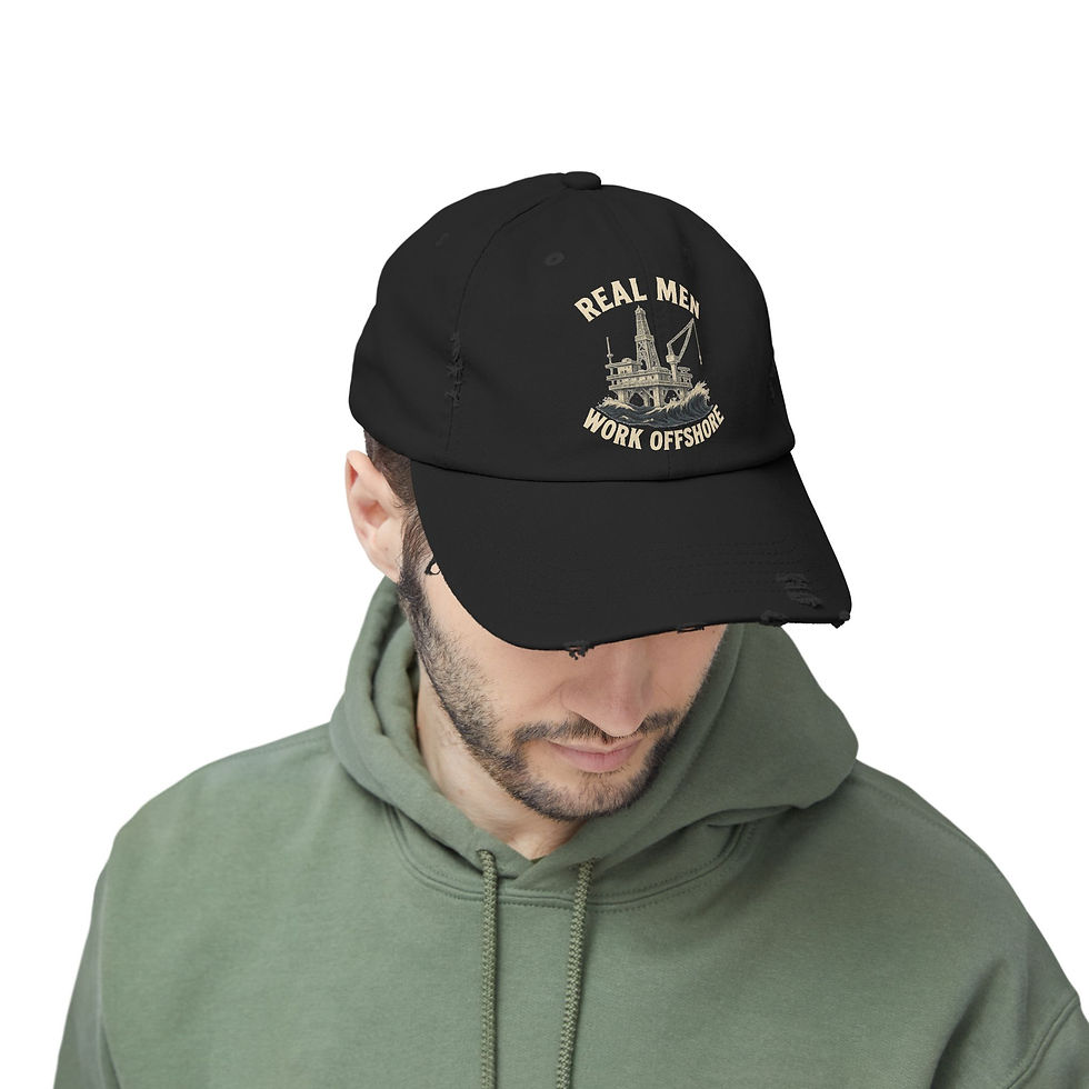 Thumbnail: Real men work offshore Cap