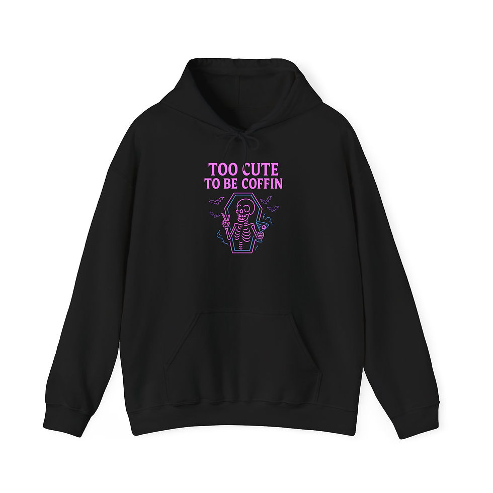 Thumbnail: Too Cute To Be Coffin - Hoodie