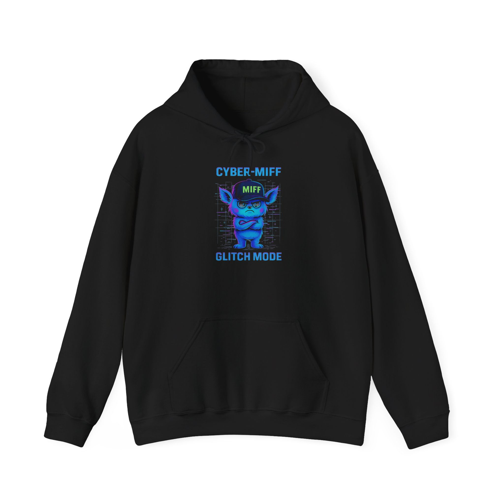 Cyber-Miff Glitch Mode - Graphic MIFF Hoodie