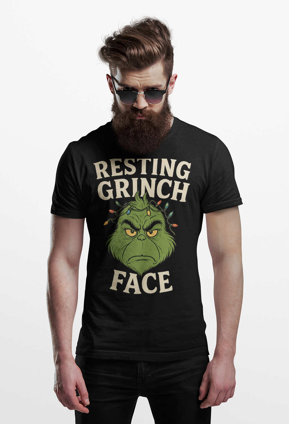 Thumbnail: Resting grinch face Graphic T-shirt
