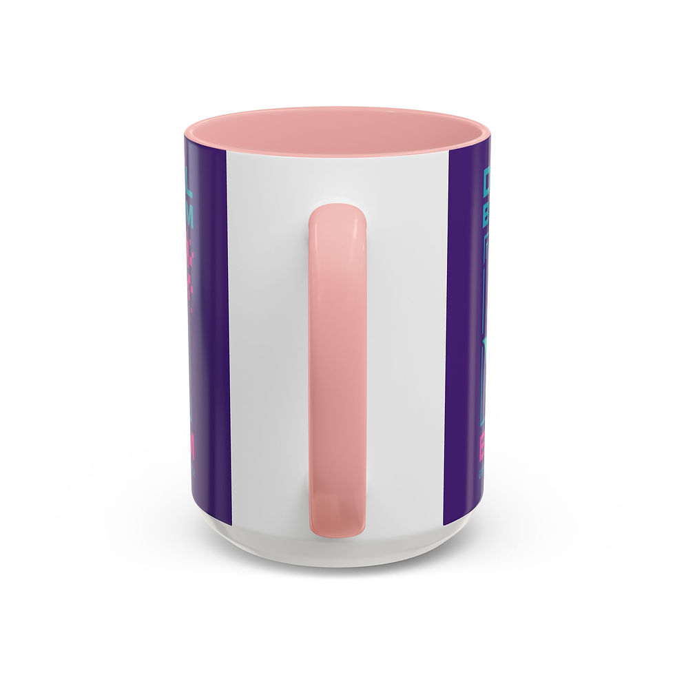 Thumbnail: Digital Blossom Accent Coffee Mug - Art Mug for Coffee Lovers, Office Accessory