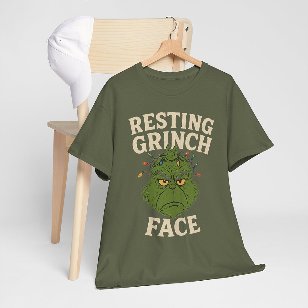 Thumbnail: Resting Grinch Face - Graphic T-shirt
