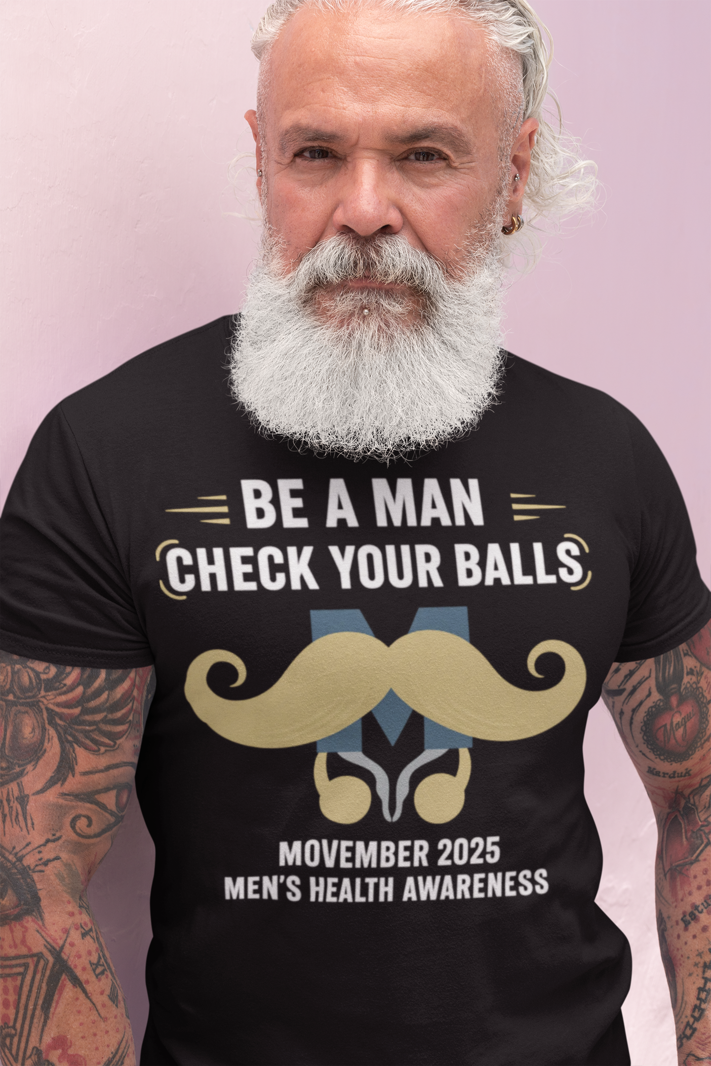 Be A Man, check your balls Graphic T-shirt