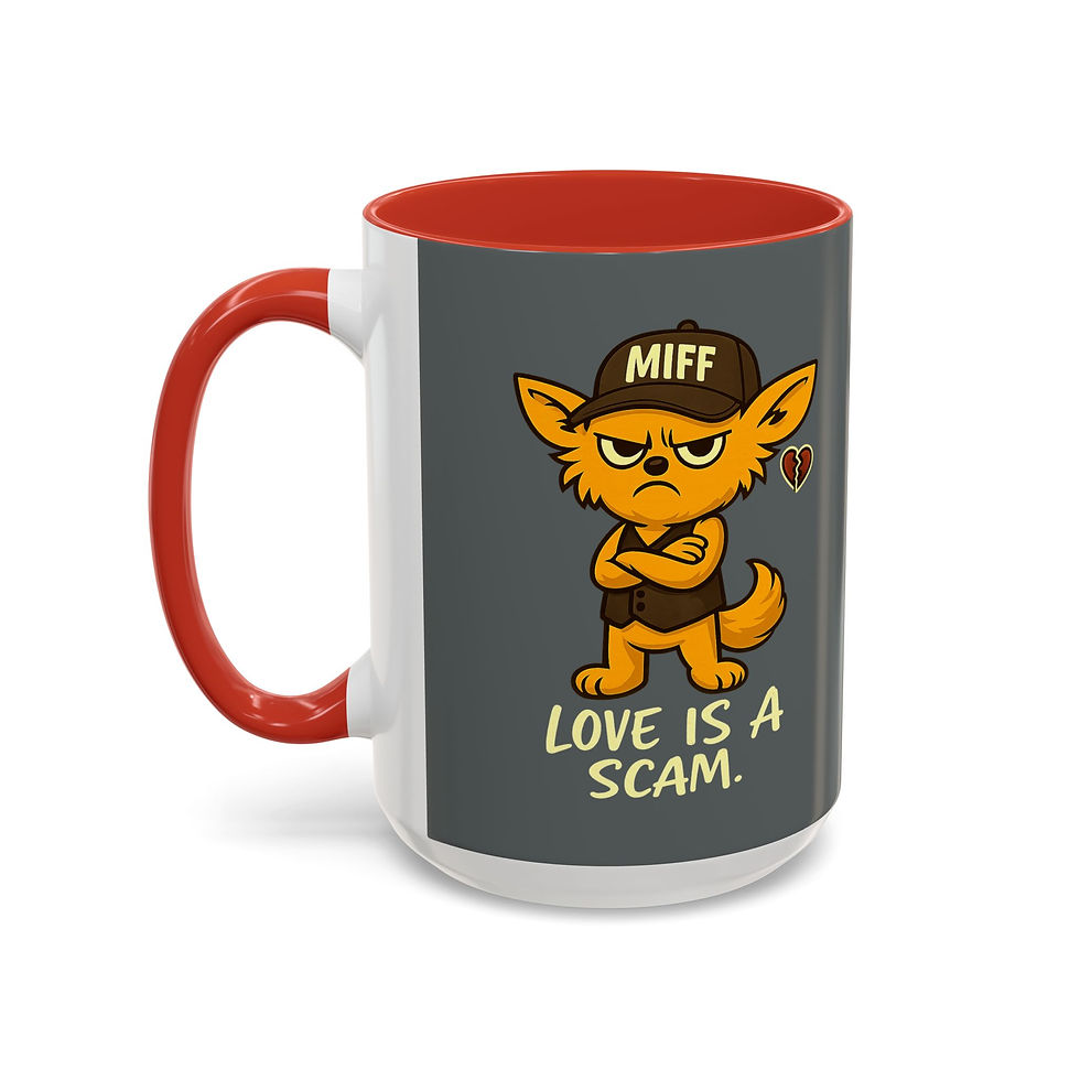 Thumbnail: Love is a scam MIFF Mug