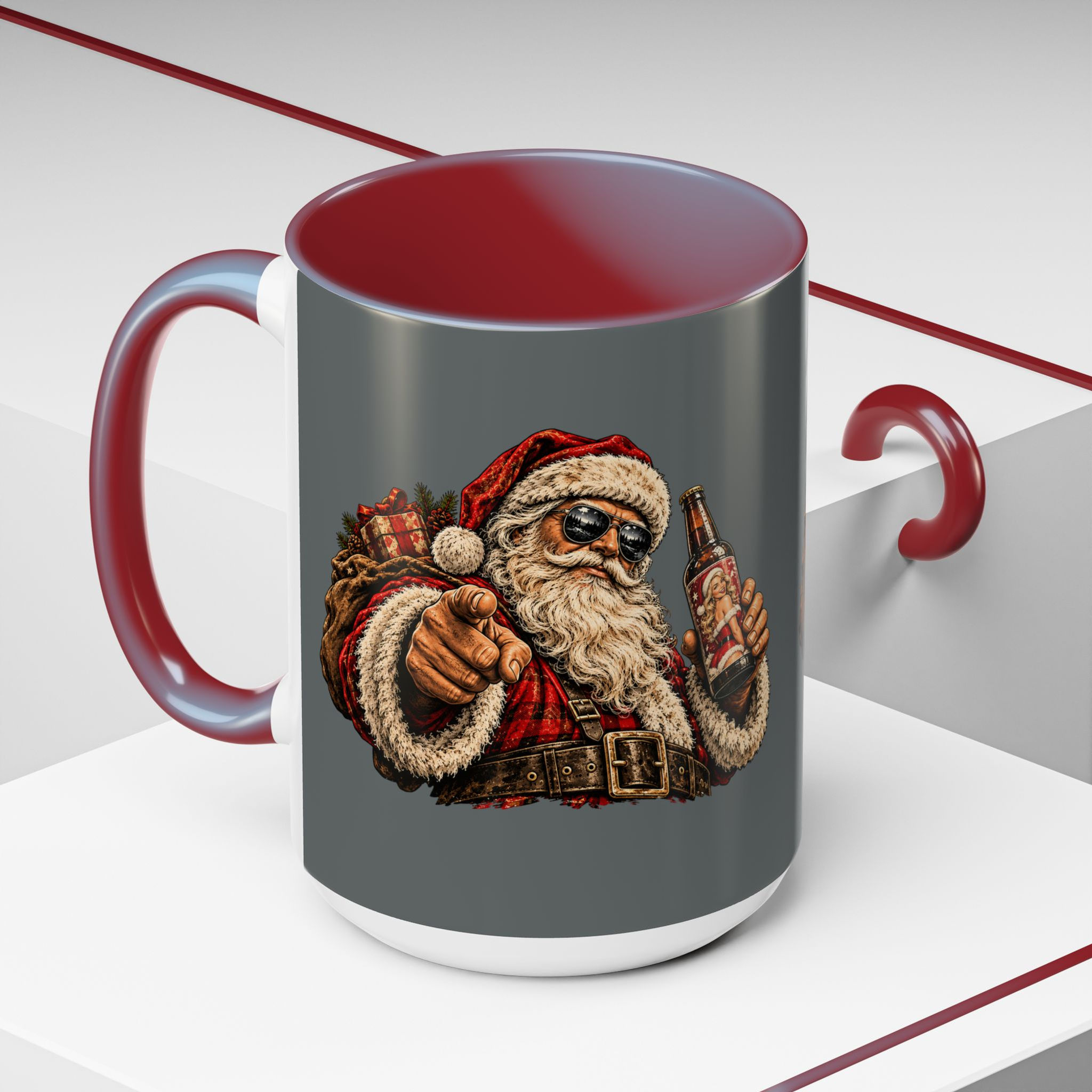 Santa Claus - Graphic Coffee Mug ( 15 oz )
