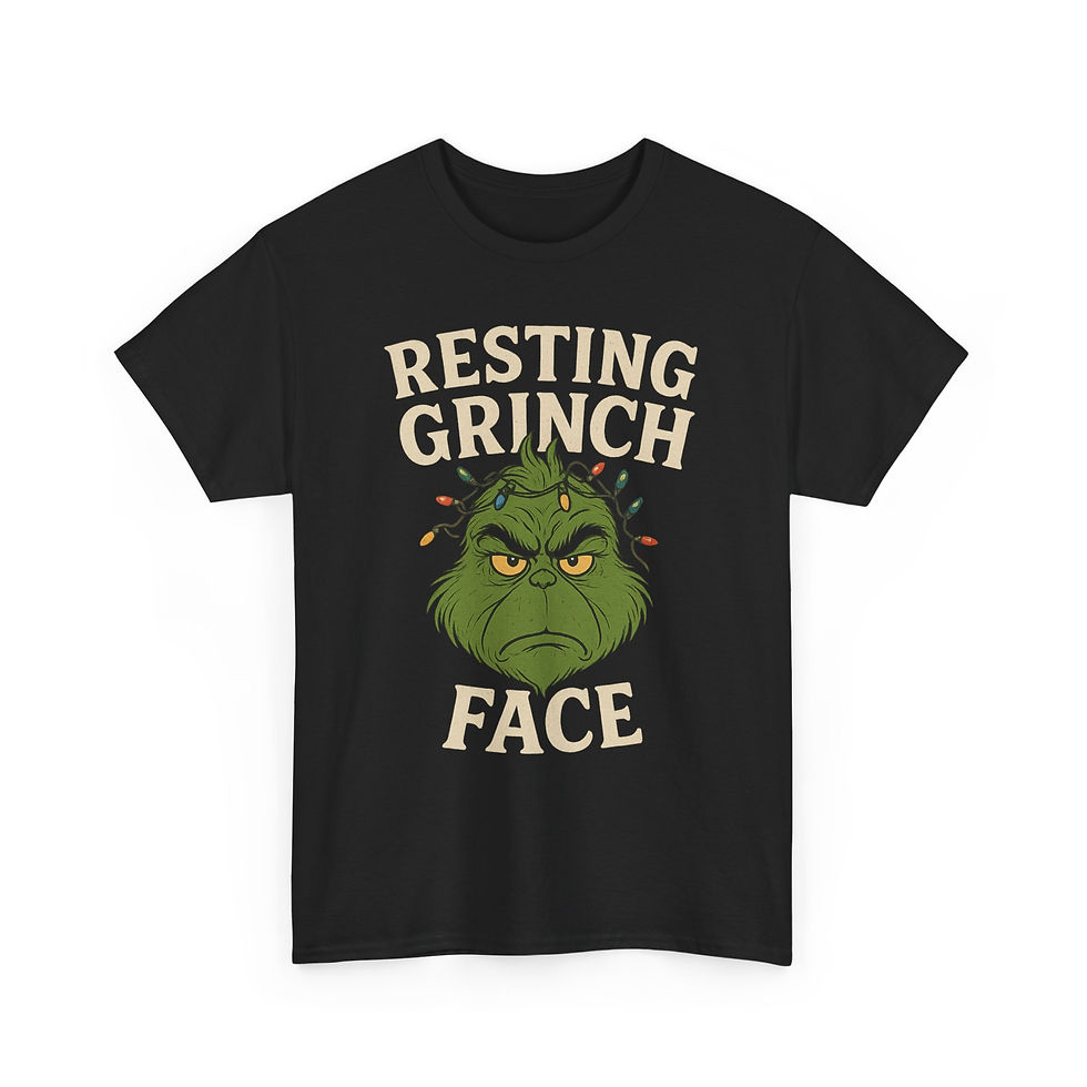 Thumbnail: Resting grinch face Graphic T-shirt