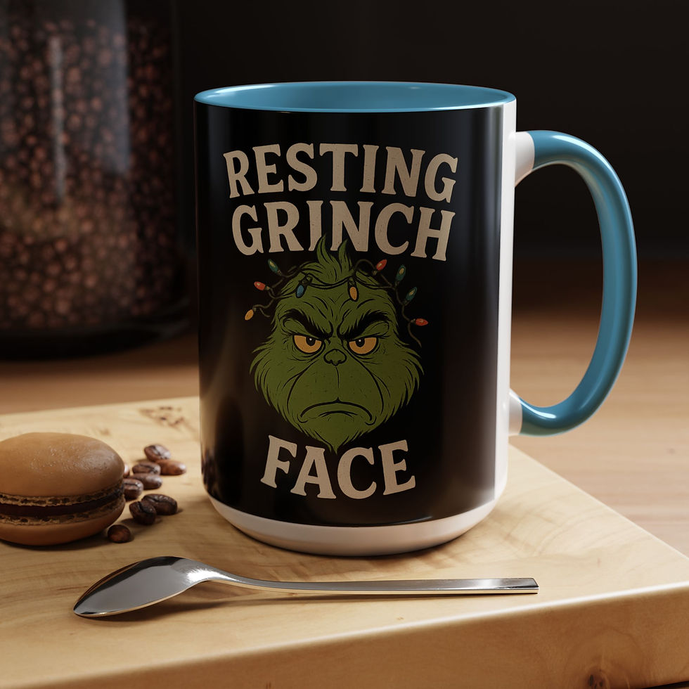 Resting Grinch face Mug