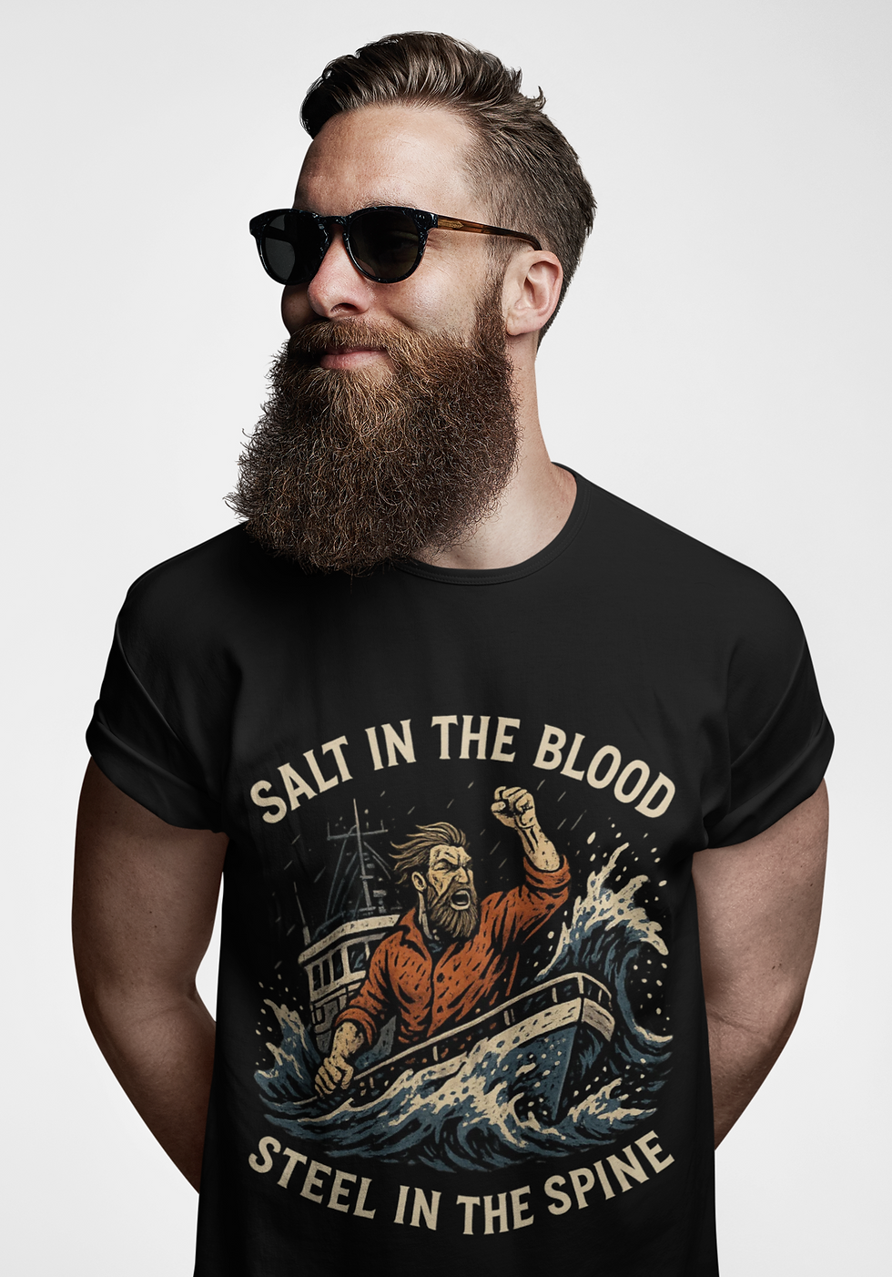 Salt in the Blood. Steel in the Spine T-shirt