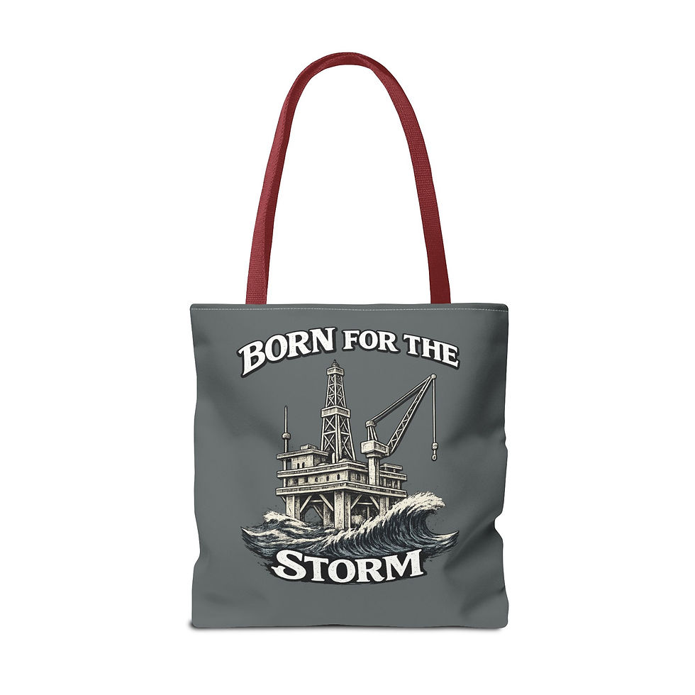 Thumbnail: Born for the storm Tote Bag