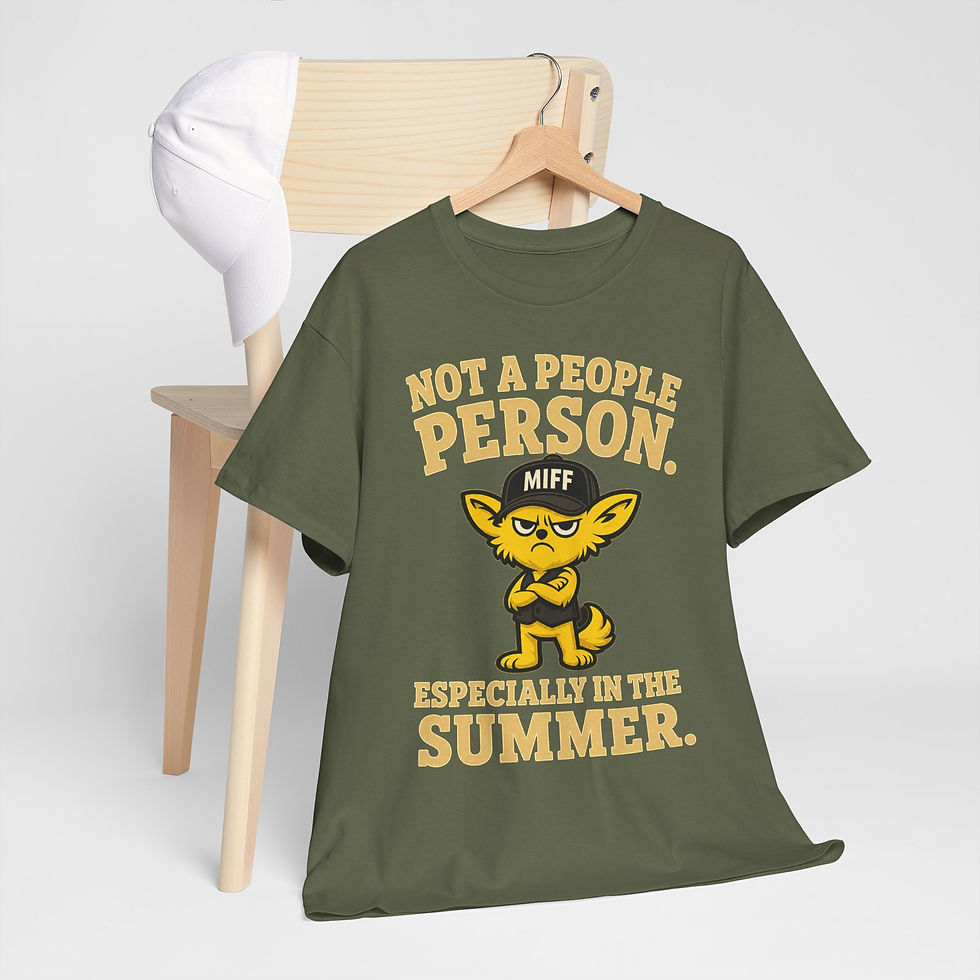 Thumbnail: Not a People Person 'Especially in the Summer' - MIFF Graphic T-shirt