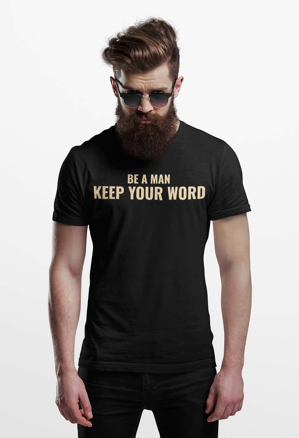 Thumbnail: Be A Man Keep Your Word - Graphic T-shirt