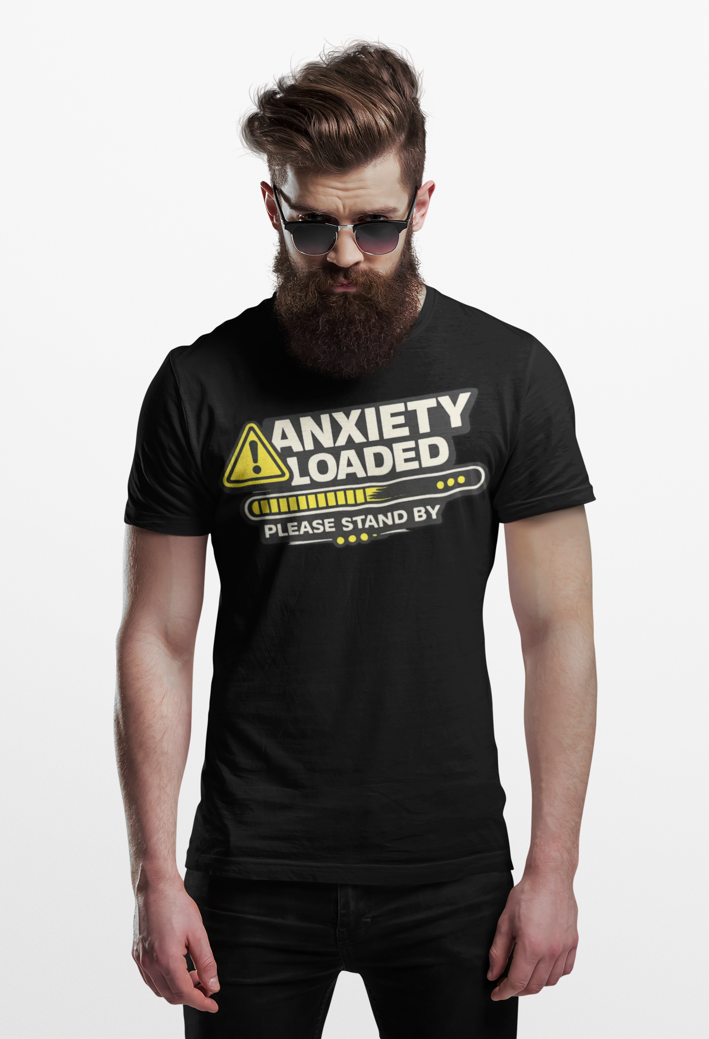Anxiety Loaded "Please Stand By" - Graphic T-Shirt