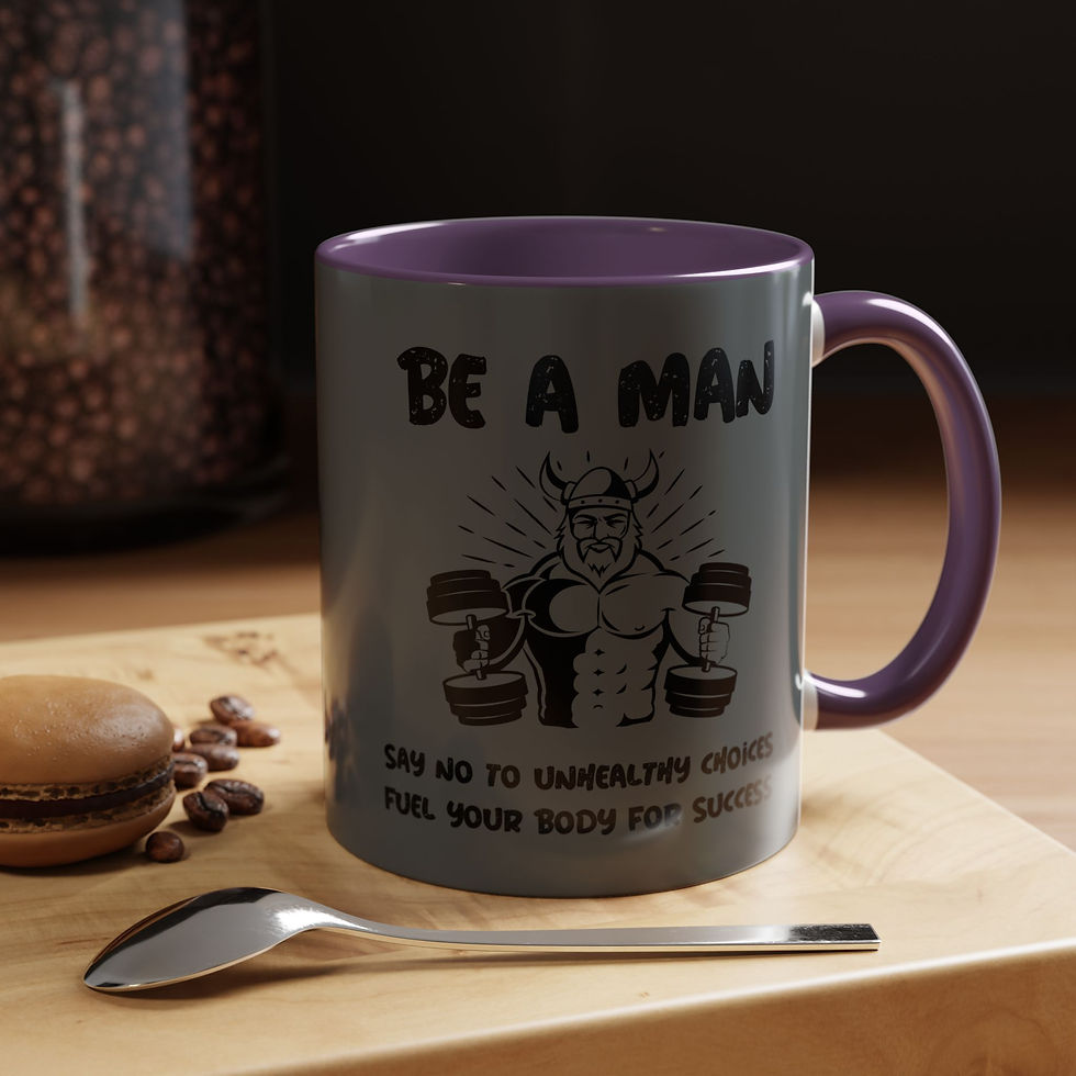 Coffee Mug, Inspirational Gift, Motivational Mug, Be A Man