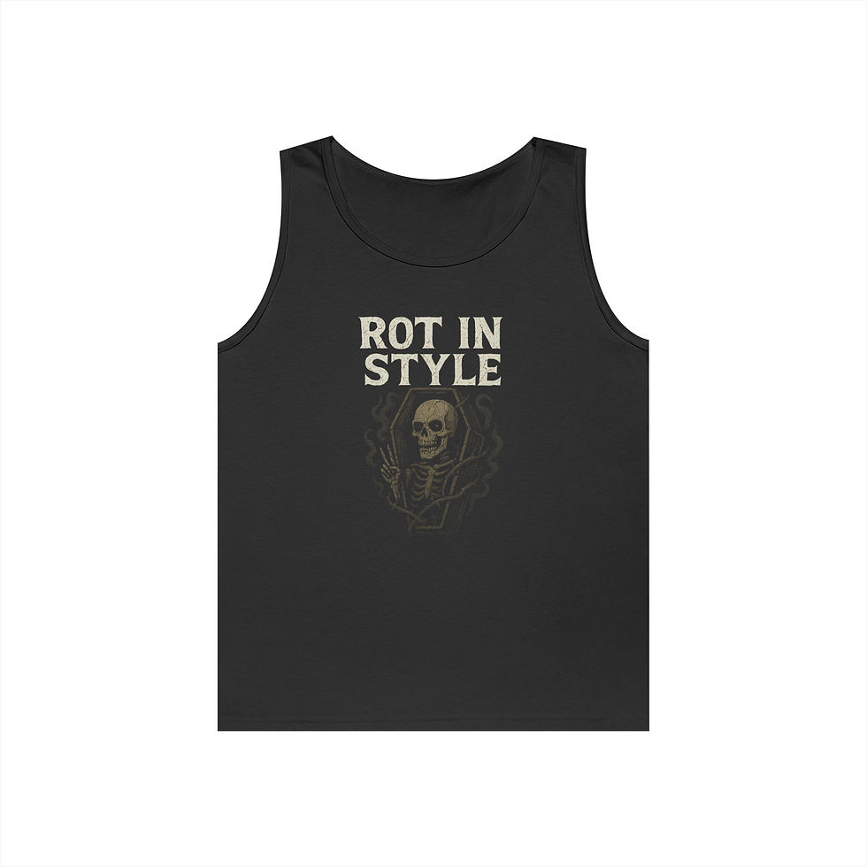 Unisex Tank Top - 'ROT IN STYLE' - Perfect for Summer Festivals, Casual Outfits