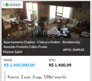 Apto Alto Padrão 198m², chácara klabin