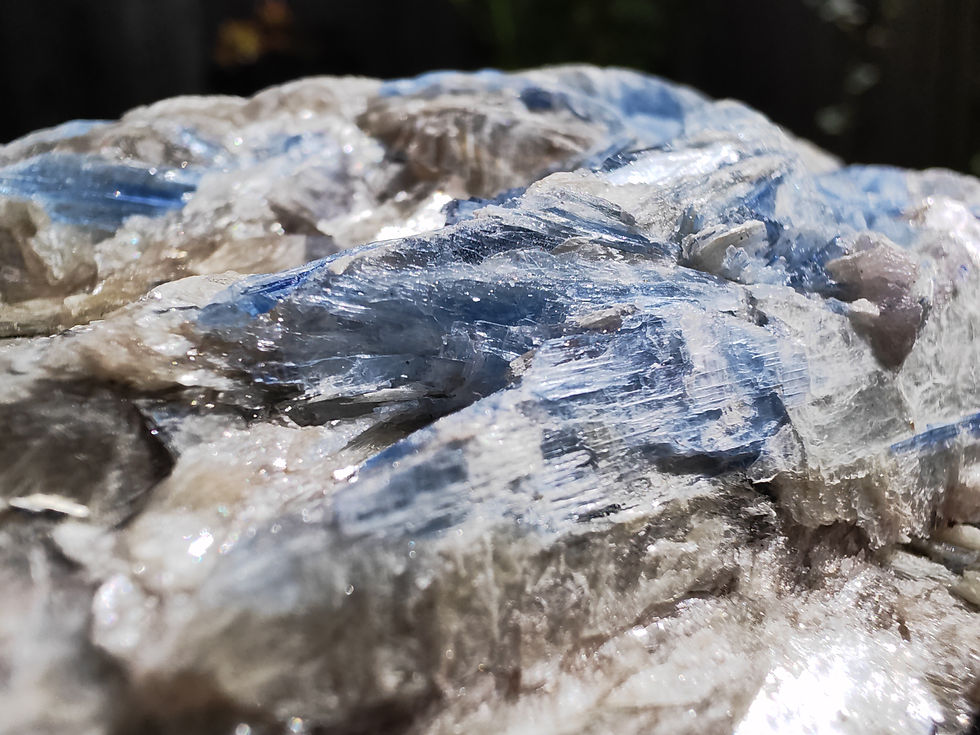 Thumbnail: Large Raw Blue Kyanite Specimen