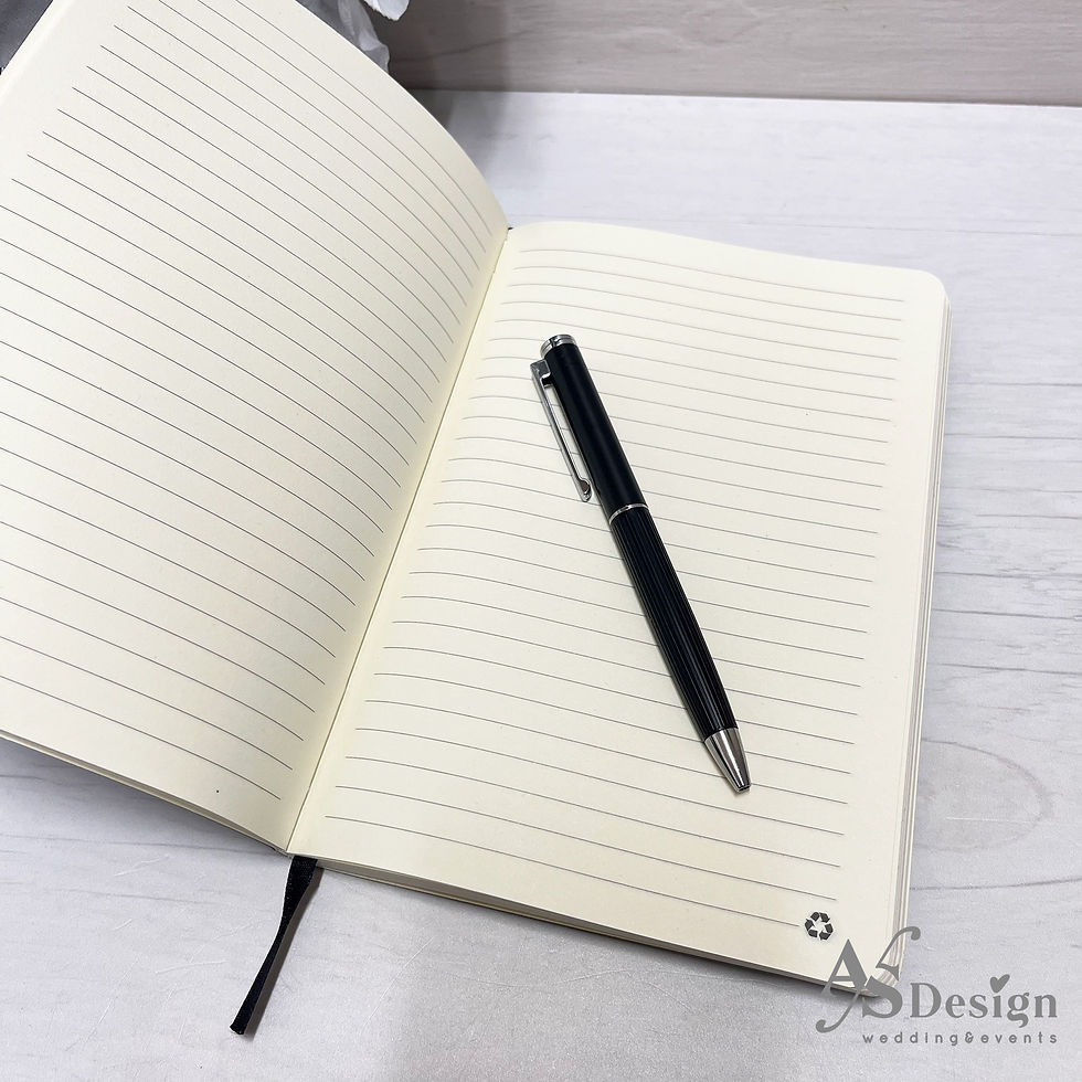 Miniatura: Box per Uomo con Blocco e Penna Nero - Idea Regalo